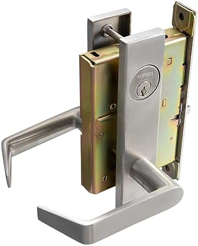 Sophia Commercial Door Lock Set Non-Handed SATIN CHROME FINISH