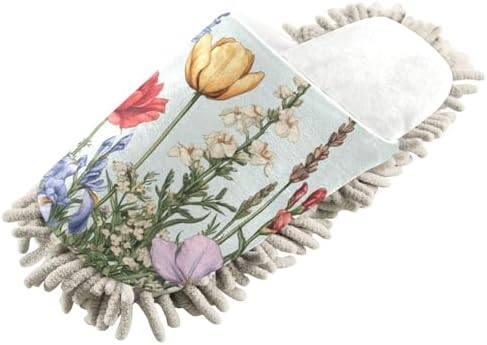 Burbuja Wildflowers Mop Slippers for Free Your Hands