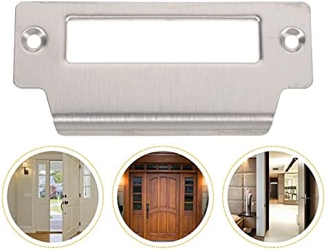 DOITOOL 5PCS Door Latch Plate Set for Entry Doors Stainless Steel Standard T Strike with 342-inch Spacing