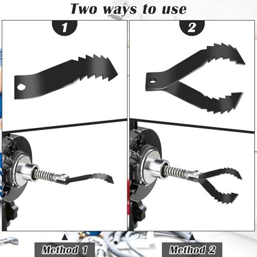 DRIP-RESISTANT Drain Cleaner Set for Clogs 4-Piece Pipe Drain Fixer COITEK Black Durable Easy to Use