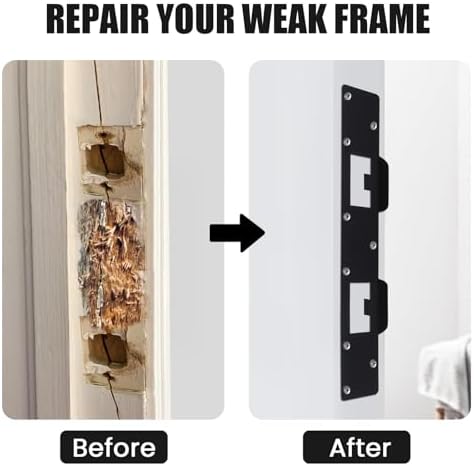 Neptniopllab Door Strike Plate - ExteriorInterior Door Security