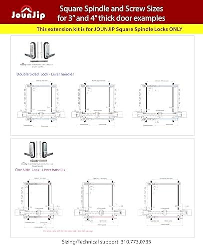 JOUNJIP Door Extension Kit for Thick Doors
