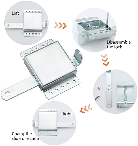 WellMade Heavy Duty Inside Deadlock Latch
