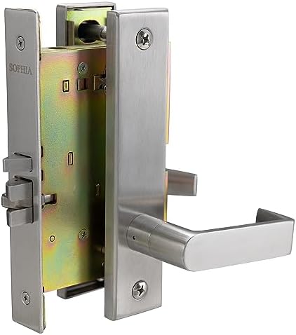 Sophia Commercial Door Lock Set Non-Handed SATIN CHROME FINISH