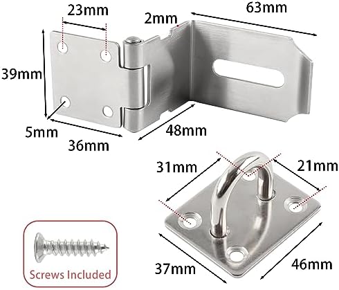 4-Inch Latch Door Lock Hasp Set