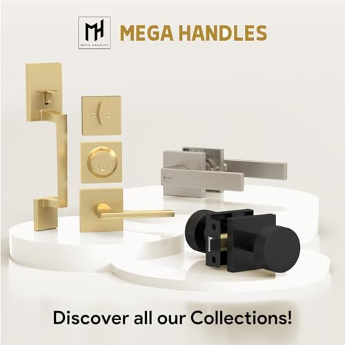 Upgrade Your Door Security with Mega Handles - Entry Lever Door Handle and Key Combo