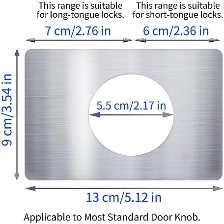 Strong Door Lock Repair Plate for Silver Stainless Steel Full Protection