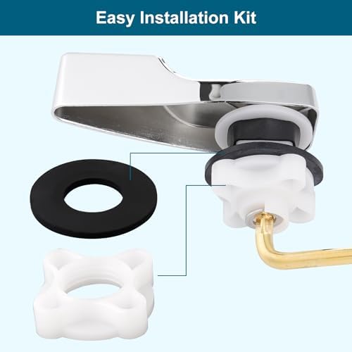 Hygie Rinse Front Mount Metal Toilet Handle Kit for American Standard Tanks