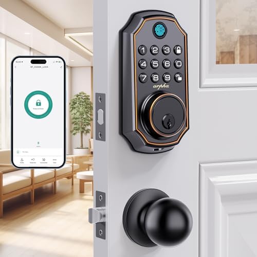 Alpha Smart Keyless Entry Door Lock with Fingerprint Technology