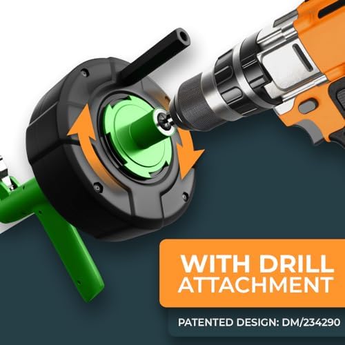 25FT Drain Snake for Sink and Drains - EffORTless Unblocking