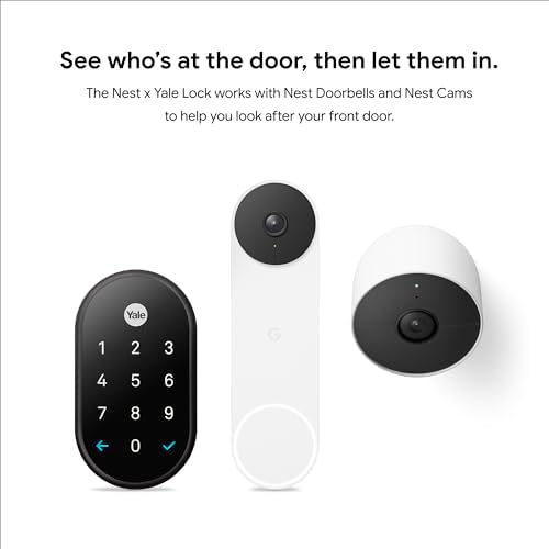 Google Nest x Yale Lock Smart Deadbolt for Front Door