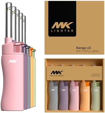 MK Candle Lighter Wind-Resistant 5-Pack for Outdoor Use