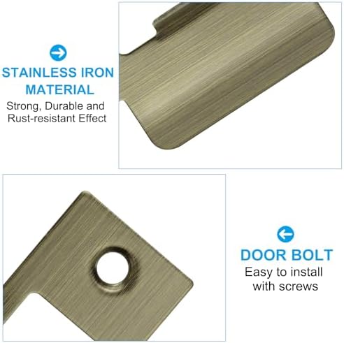 2-34 Bronze Door Strike Plate Set 2 Pieces