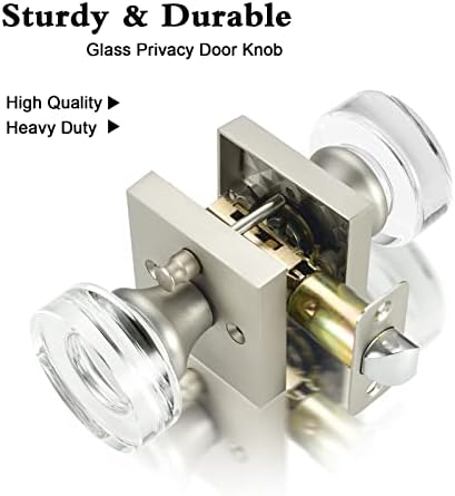 Emergency Glass Door Knobs with Privacy