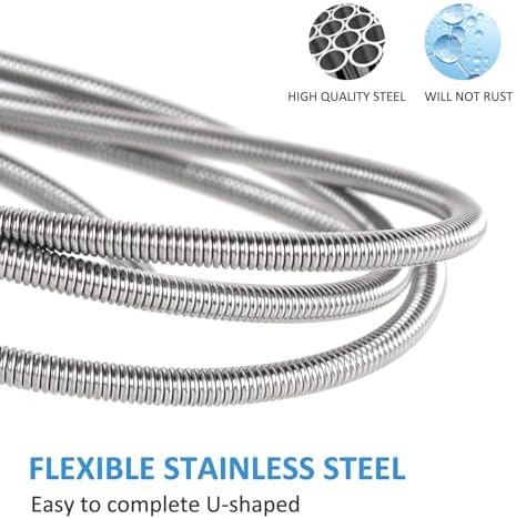 Eidsefe 75-Inch Flexible Drain Brush with 3 Shorter Straws Set for Efficient Cleaning