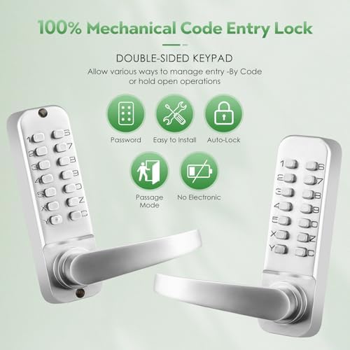 Mechanical Keyless Entry Door Lock with Keypad