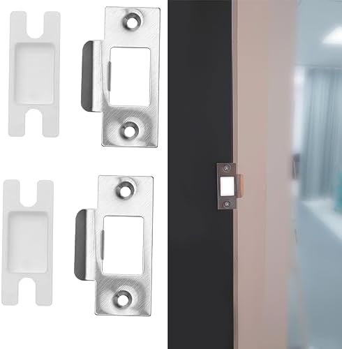 eMagTech 5 Set Door Strike Plate Kit with Dust Box for Wooden Doors