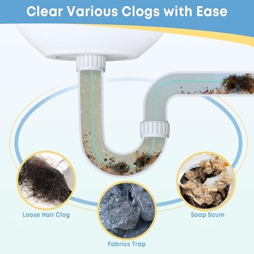 Kellys Collection 50 inch Metal Drain Snake 3 Pack for bathtub shower sink