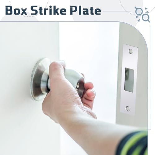 Hicarer 4-Piece Deadbolt Strike Plate Set