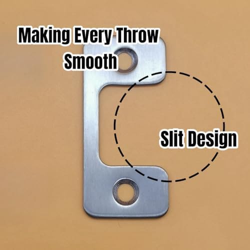 4-Piece Door Strike Plate Set for Exterior Doors