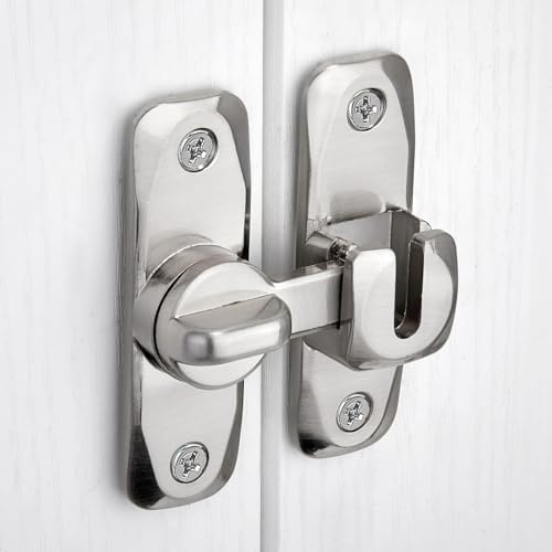 4-Piece Barn Door Latches 90180-Degree Gate Lock Set