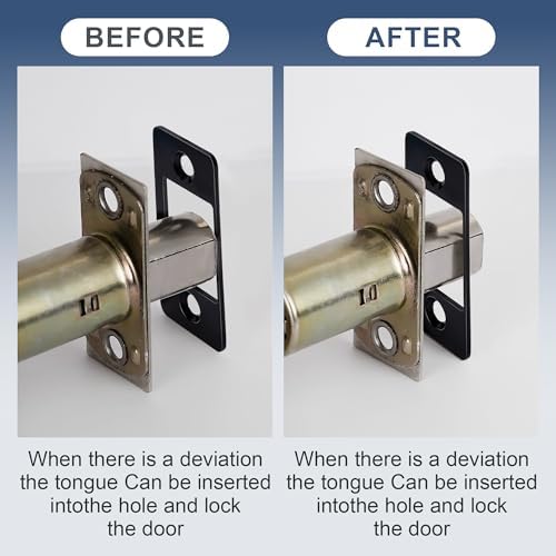 Nkiy Quen 2 Pack Deadbolt Strike Plates
