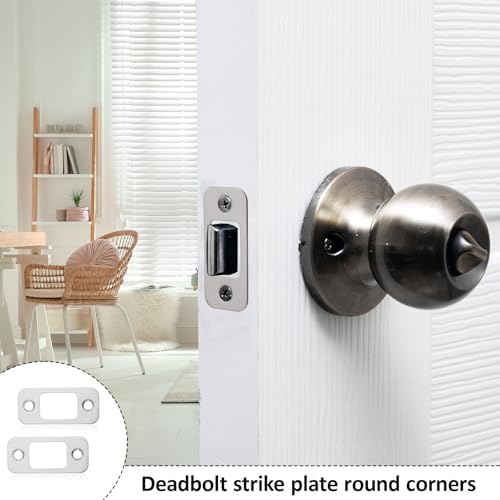 Sturdy Steel Door Locks for Home Commercial Use 4-Piece Set with 8 Easy-Wrap Screws Proven to Be the Best Choice