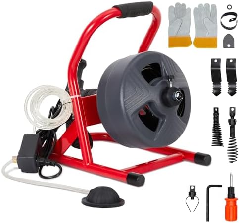 PioneerWorks 50Ft x 516 Inch Drain Auger Set