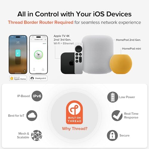 Secure fingerprint door lock with Apple HomeKit