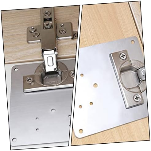 Sturdy Metal Hinge Repair Kit 4-Piece Set for Home and Kitchen Furniture