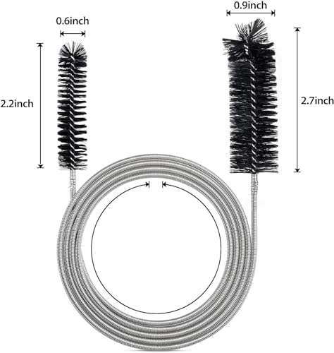 Drain Brush Tool for Curved Pipes