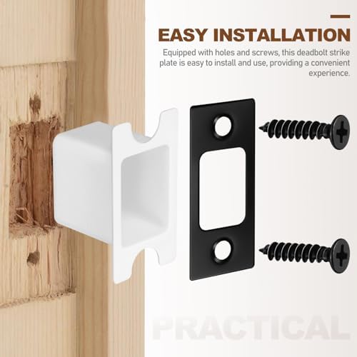 Secure Home Door Lock Latch Box Strike Plate