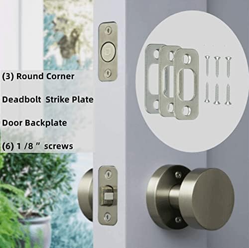 Round Corner Strike Plate Set
