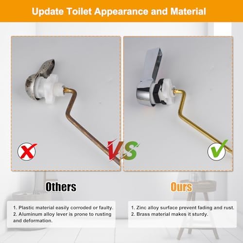 Universal Flush Lever for Side Mount Toilets