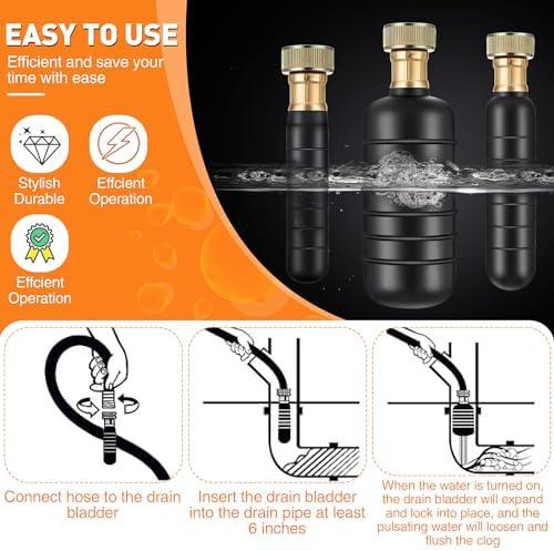 Enhon Drain Bladder Kit Effortless Drain Cleaning