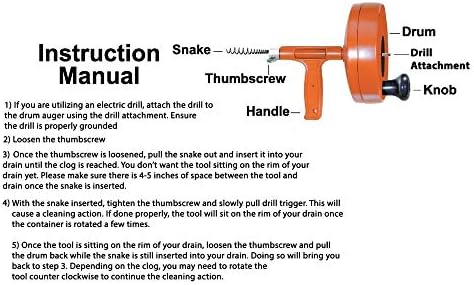 Unlock Clogs with DrainX 50-FT Steel Drain Auger