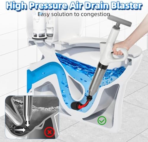 Clonvent High-Pressure Air Plunger for Effortless Plumbing