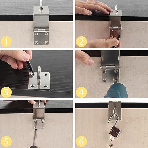 4-Inch Latch Door Lock Hasp Set