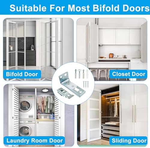 Bifold Door Repair Kit Bi-fold Closet Door Hardware Kit for Repairing Folding Doors