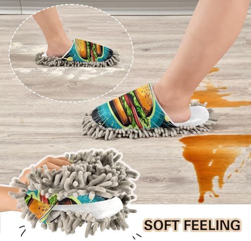 Comfort Convenience White Hamburger Planets Mops in One