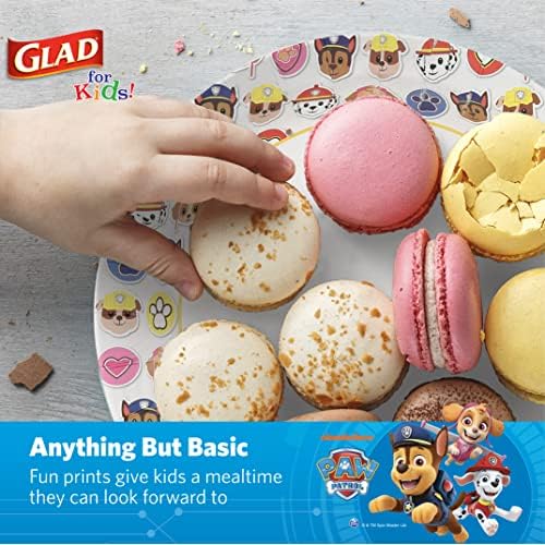Perfect for Kids Glad Paw Patrol Emoji 85-Inch Disposable Plates