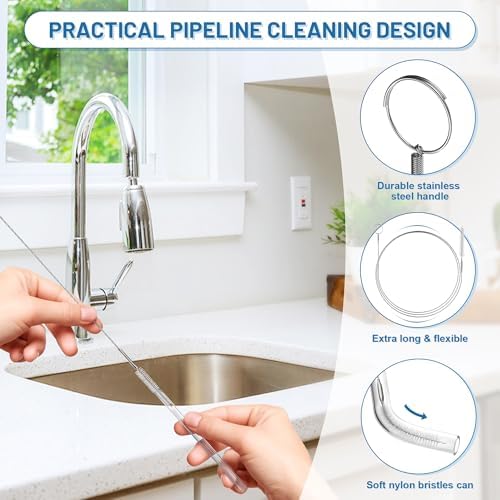 Kellys Collection 12-Piece Snake Drain Hair Remover Multi-Functional clog Removal Tools for Home Businesses