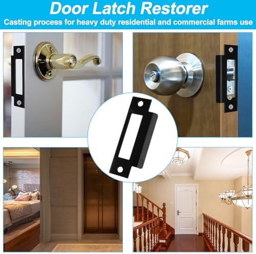 Haiabei 3-Piece Stainless Steel Door Strike Plate Set 4-78