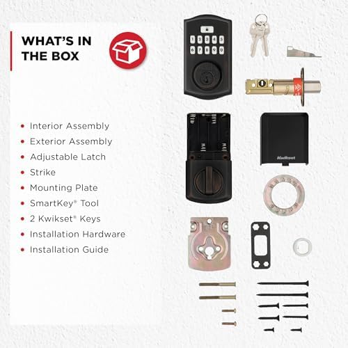 Kwikset SmartCode 260 Keyless Deadbolt with Auto-Lock and Venetian Bronze Finish
