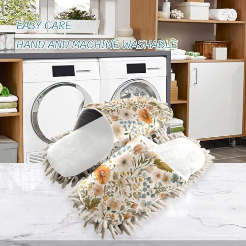 Burbuja Flowers Mop Slippers Perfect for Hands-Free Cleaning