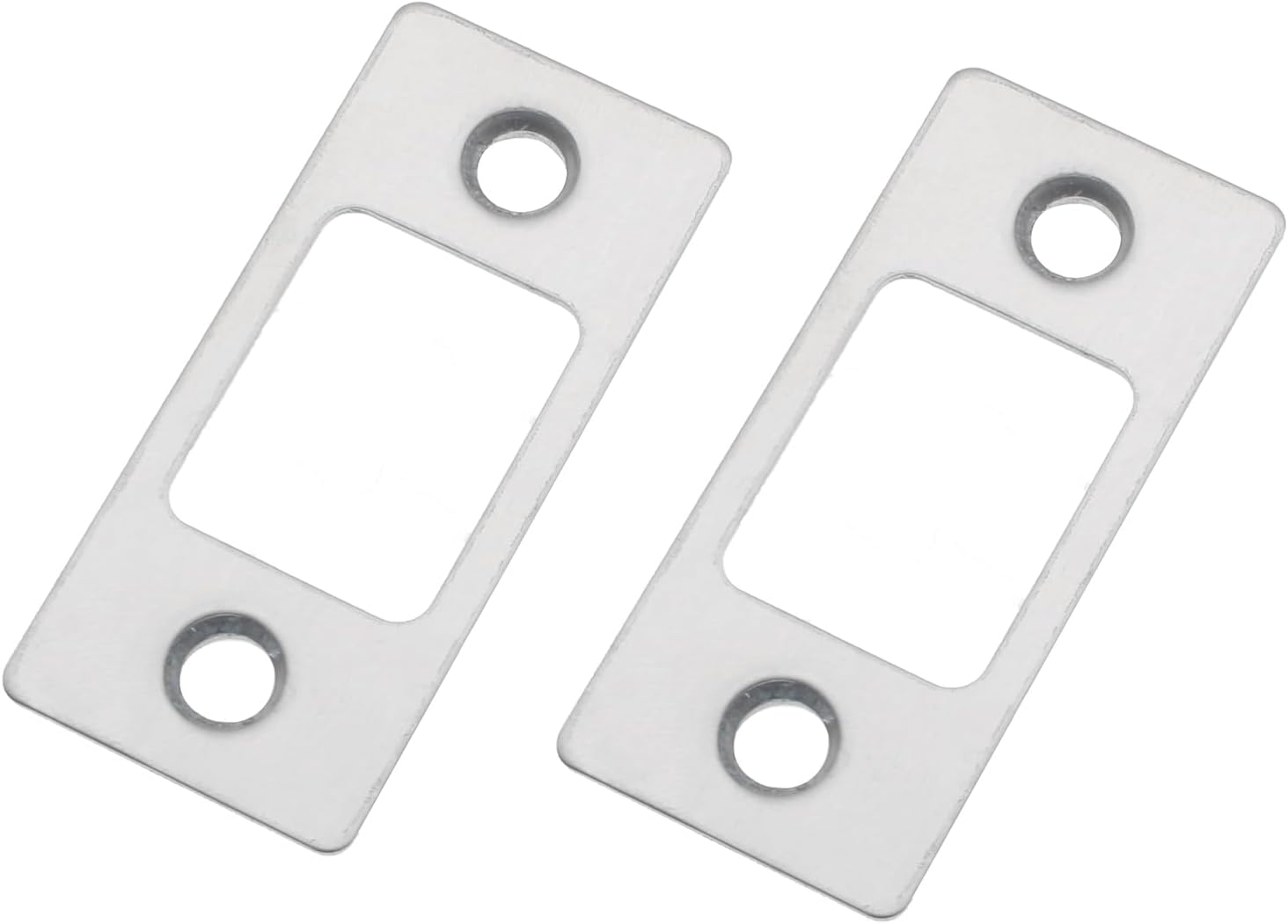 Sturdy 4 Pcs Stainless Steel Deadbolt Strike Plate Expansion for Exterior Doors