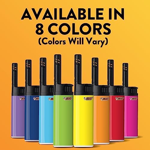 BIC EZ Reach Lightweight Extended Wand 6-Pack with Assorted Colors - Safe Easy to Use