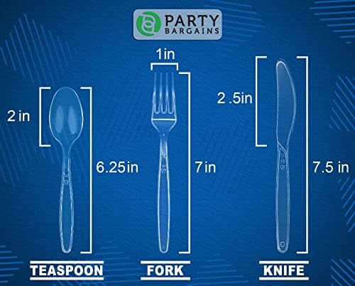 Straightforward Selection 360-Piece Party Cutlery Set for Parties Weddings and More