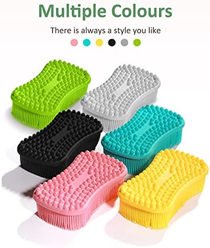 TOPHOMEGreen Silicone Scrubber -ultipurpose Kitchen Bathroom Cleaning Tool