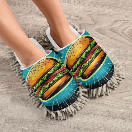 Comfort Convenience White Hamburger Planets Mops in One